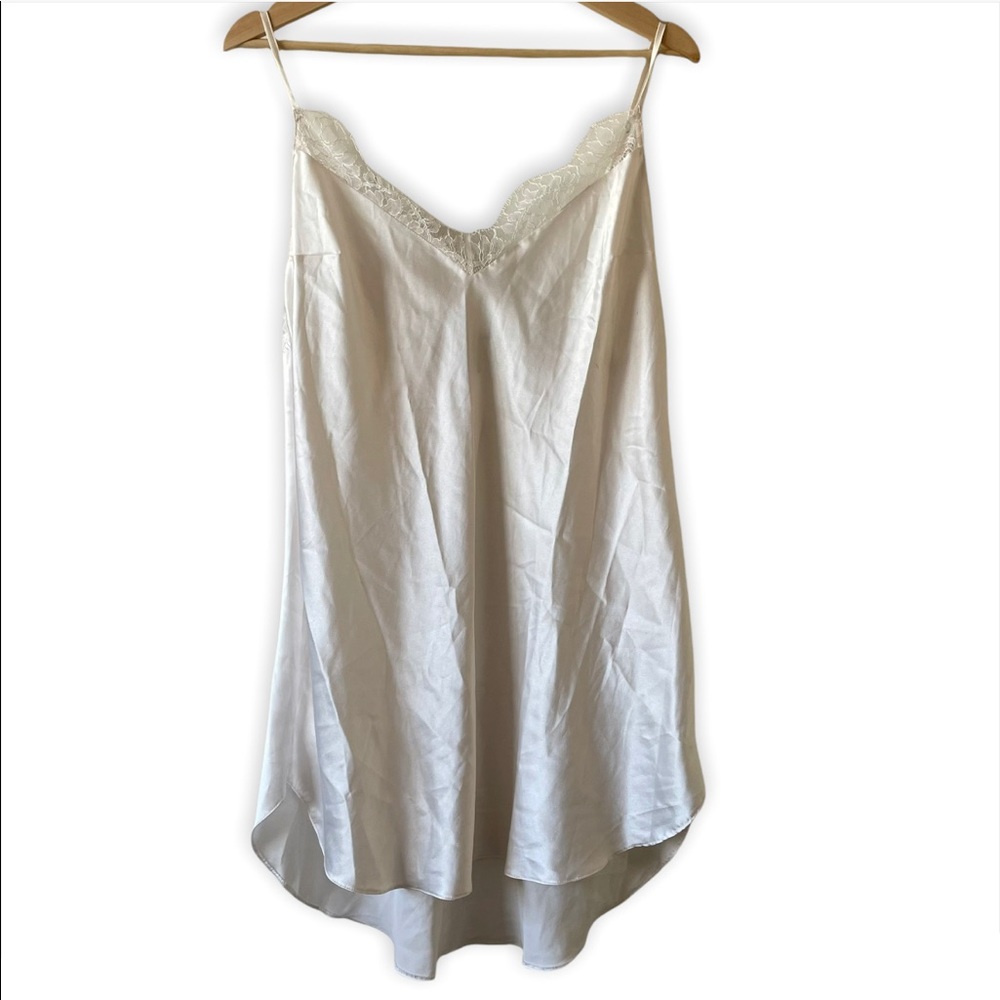 Victoria’s Secret White Satin Slip Dress Size Large